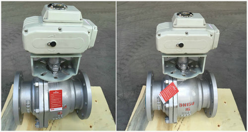 電動鑄鋼球閥Q941F-16C，電動鑄鋼法蘭球閥圖片